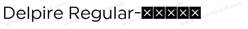 Delpire Regular字体转换